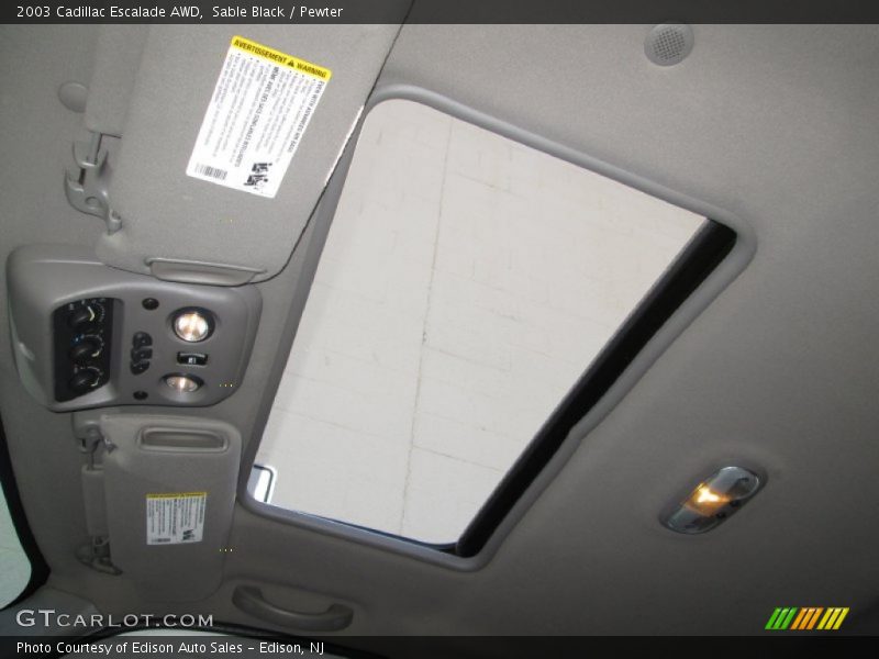 Sable Black / Pewter 2003 Cadillac Escalade AWD