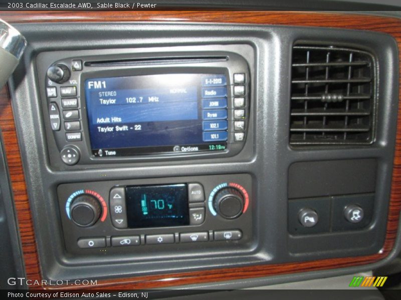 Sable Black / Pewter 2003 Cadillac Escalade AWD