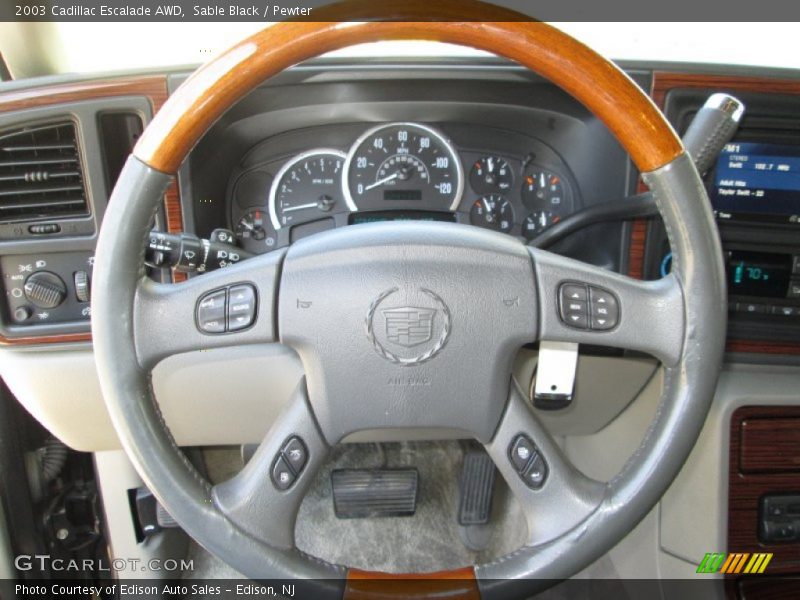 Sable Black / Pewter 2003 Cadillac Escalade AWD