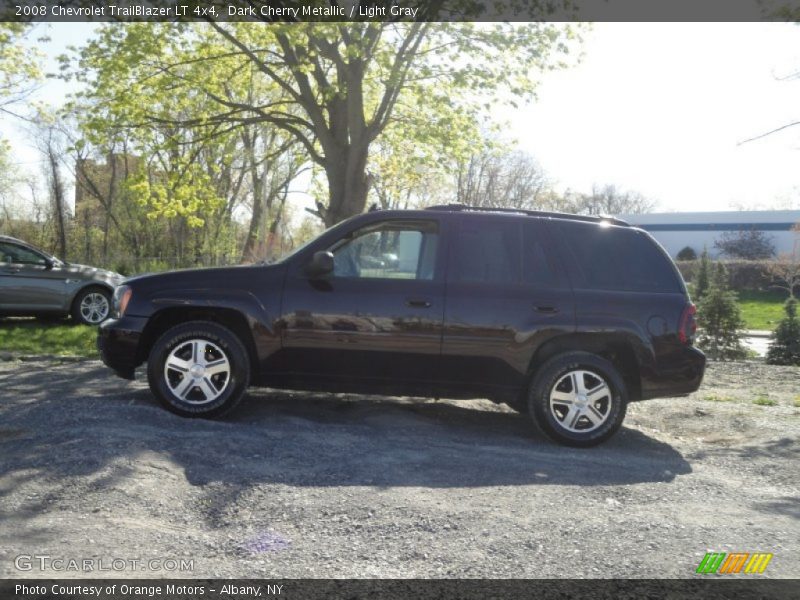 Dark Cherry Metallic / Light Gray 2008 Chevrolet TrailBlazer LT 4x4