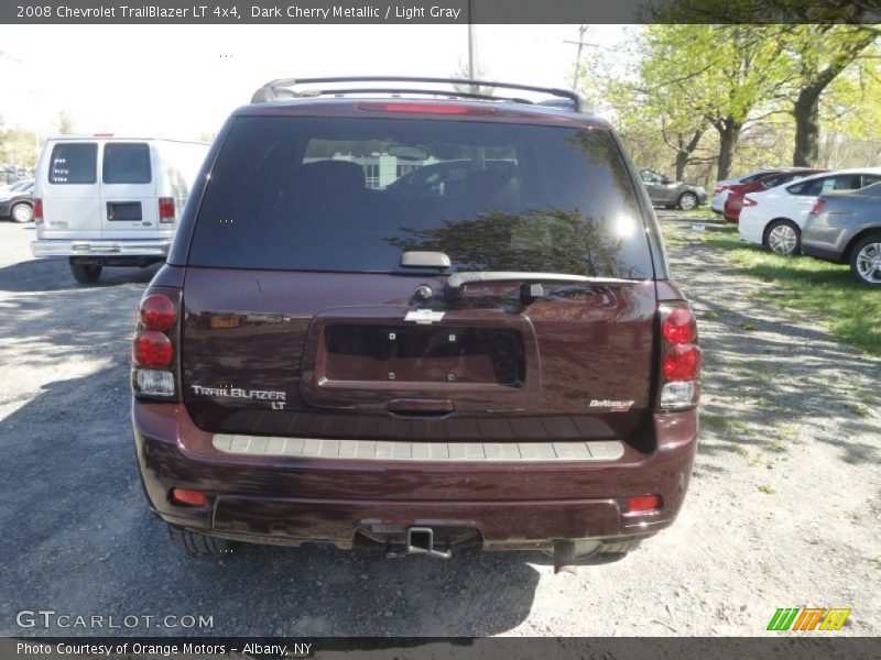 Dark Cherry Metallic / Light Gray 2008 Chevrolet TrailBlazer LT 4x4