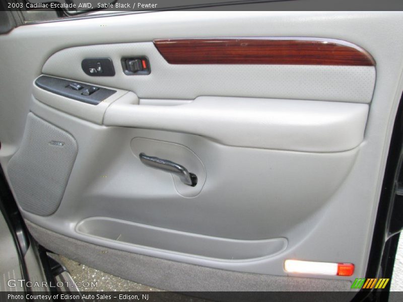 Sable Black / Pewter 2003 Cadillac Escalade AWD