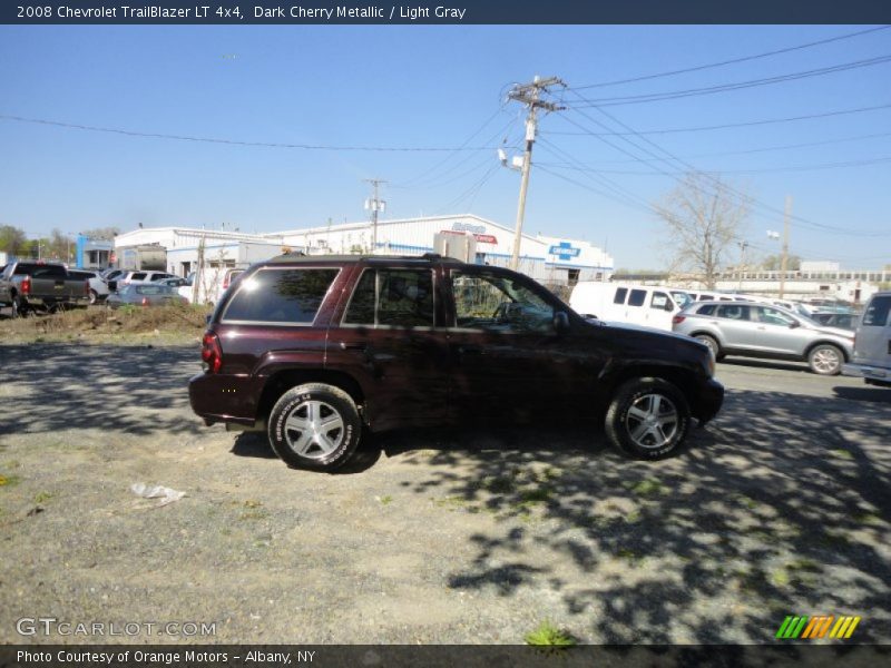 Dark Cherry Metallic / Light Gray 2008 Chevrolet TrailBlazer LT 4x4