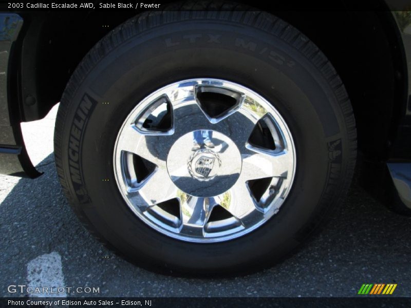 Sable Black / Pewter 2003 Cadillac Escalade AWD