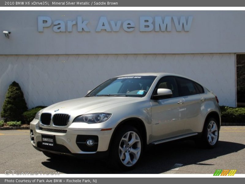 Mineral Silver Metallic / Saddle Brown 2010 BMW X6 xDrive35i