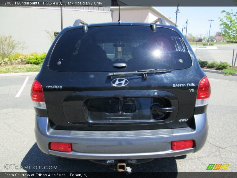 Black Obsidian / Gray 2005 Hyundai Santa Fe GLS 4WD