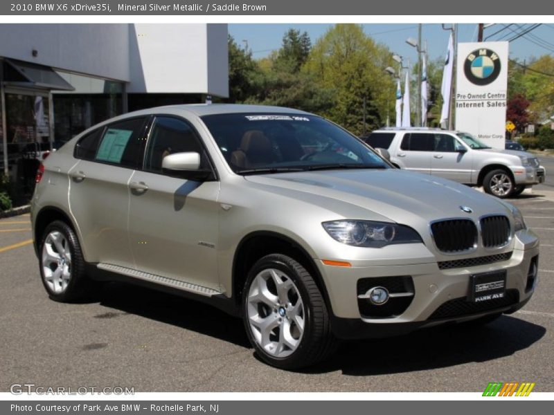 Mineral Silver Metallic / Saddle Brown 2010 BMW X6 xDrive35i