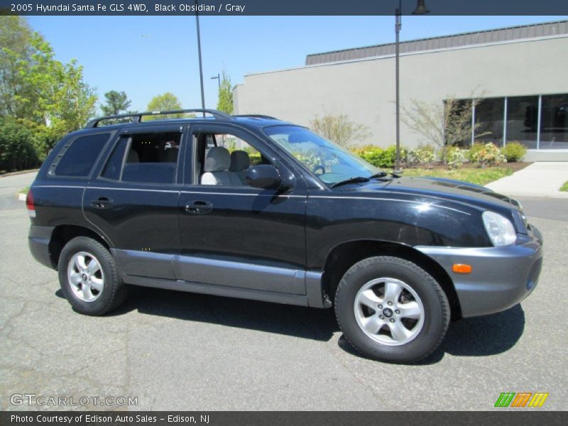 Black Obsidian / Gray 2005 Hyundai Santa Fe GLS 4WD