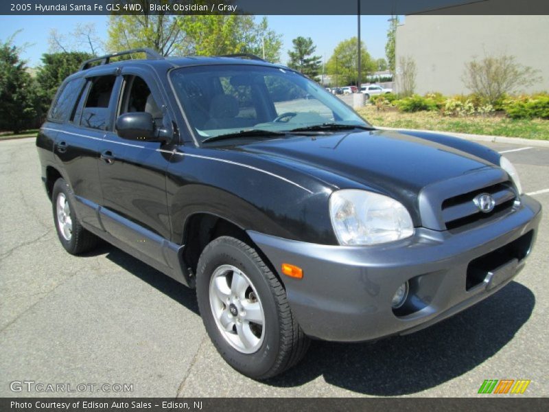 Black Obsidian / Gray 2005 Hyundai Santa Fe GLS 4WD