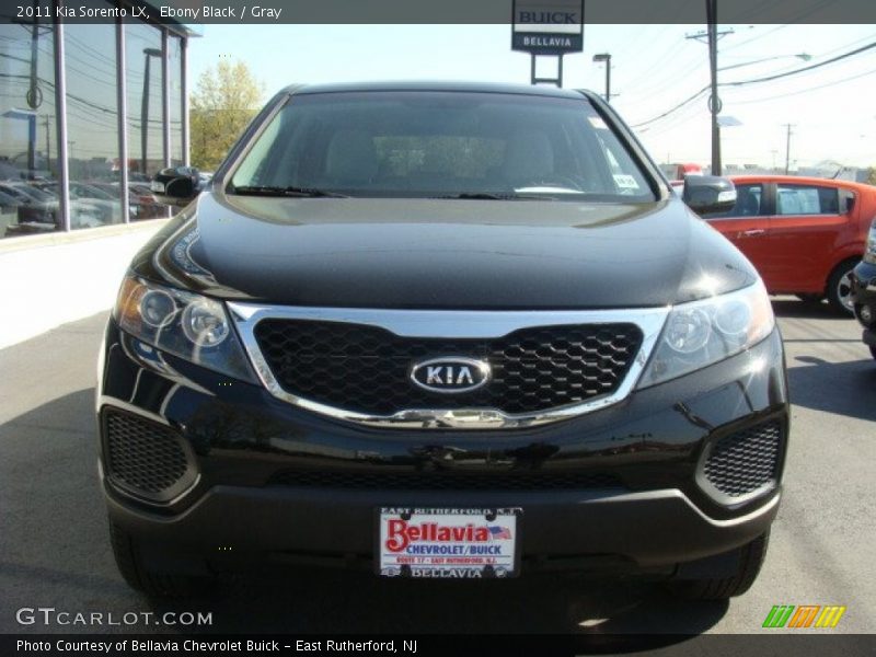 Ebony Black / Gray 2011 Kia Sorento LX