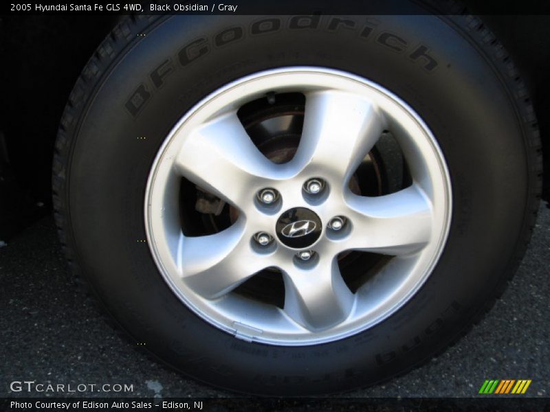 Black Obsidian / Gray 2005 Hyundai Santa Fe GLS 4WD