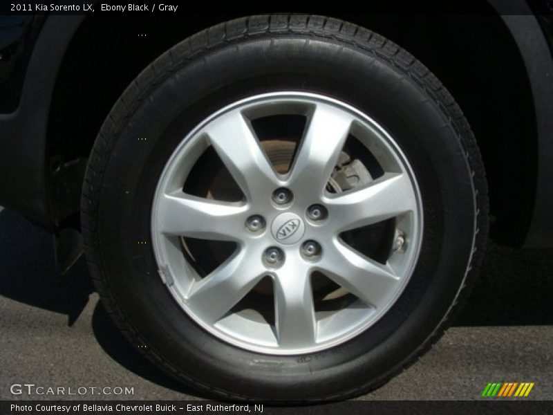 Ebony Black / Gray 2011 Kia Sorento LX