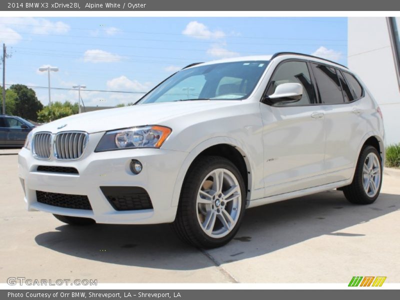 Alpine White / Oyster 2014 BMW X3 xDrive28i