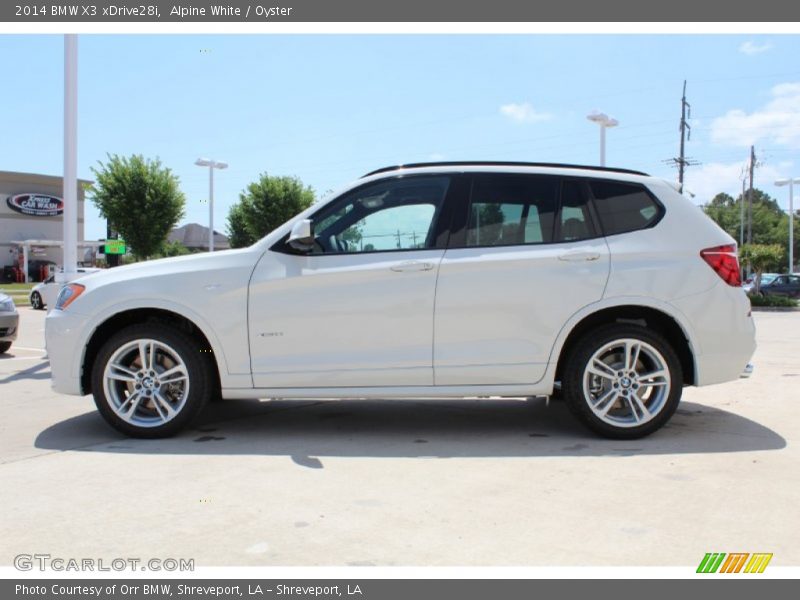 Alpine White / Oyster 2014 BMW X3 xDrive28i