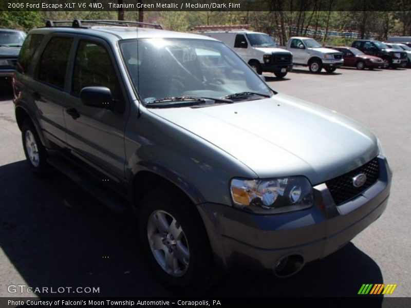 Titanium Green Metallic / Medium/Dark Flint 2006 Ford Escape XLT V6 4WD