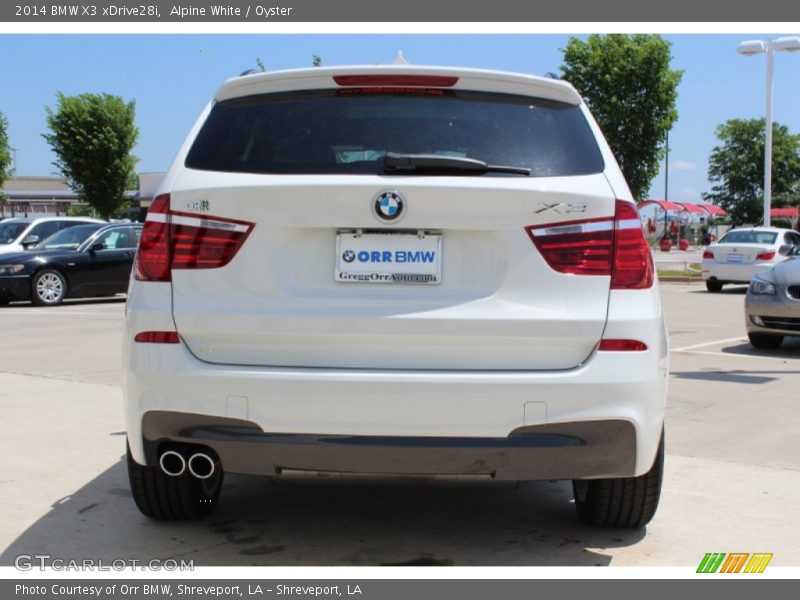 Alpine White / Oyster 2014 BMW X3 xDrive28i
