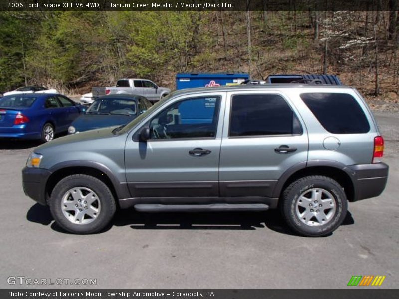 Titanium Green Metallic / Medium/Dark Flint 2006 Ford Escape XLT V6 4WD