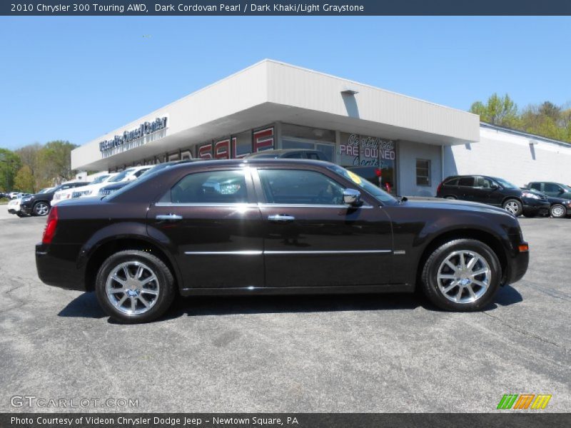 Dark Cordovan Pearl / Dark Khaki/Light Graystone 2010 Chrysler 300 Touring AWD