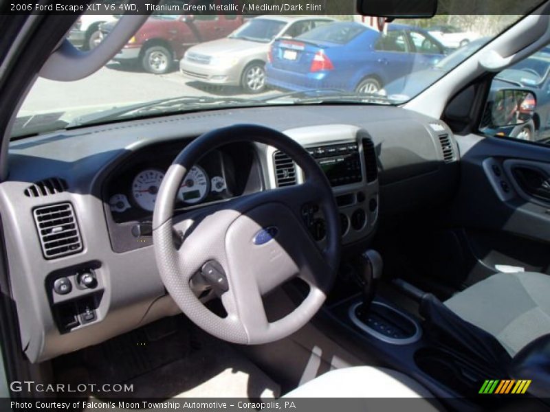 Titanium Green Metallic / Medium/Dark Flint 2006 Ford Escape XLT V6 4WD