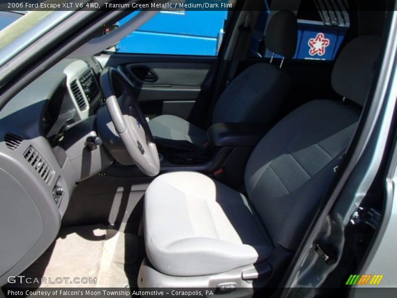 Titanium Green Metallic / Medium/Dark Flint 2006 Ford Escape XLT V6 4WD