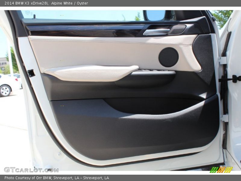 Alpine White / Oyster 2014 BMW X3 xDrive28i