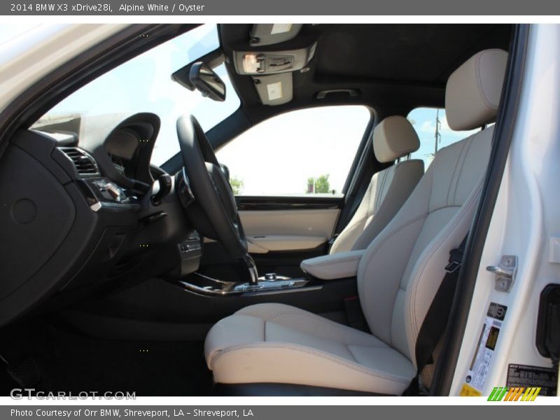  2014 X3 xDrive28i Oyster Interior