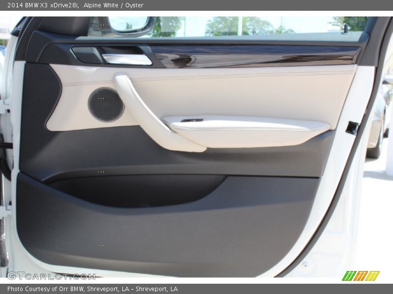 Alpine White / Oyster 2014 BMW X3 xDrive28i