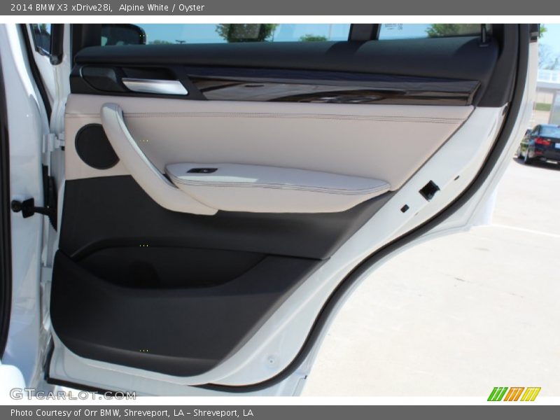 Alpine White / Oyster 2014 BMW X3 xDrive28i