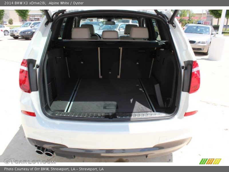 Alpine White / Oyster 2014 BMW X3 xDrive28i
