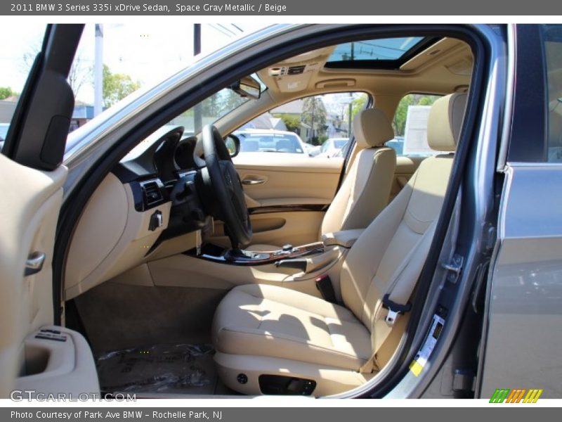 Space Gray Metallic / Beige 2011 BMW 3 Series 335i xDrive Sedan