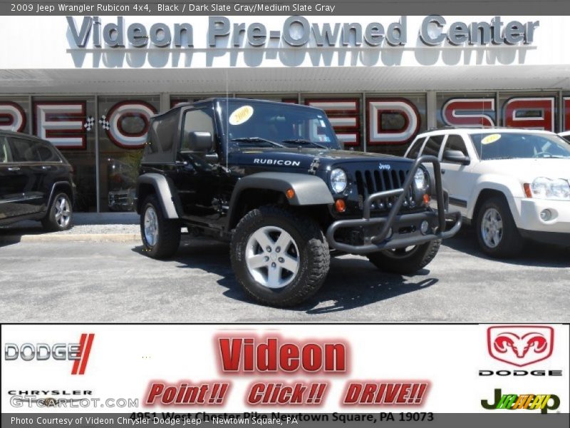 Black / Dark Slate Gray/Medium Slate Gray 2009 Jeep Wrangler Rubicon 4x4