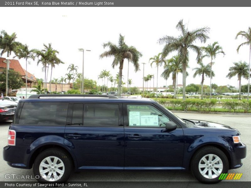 Kona Blue Metallic / Medium Light Stone 2011 Ford Flex SE