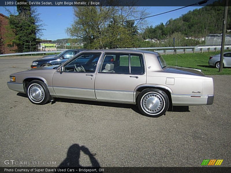 Light Beige Metallic / Beige 1989 Cadillac DeVille Sedan