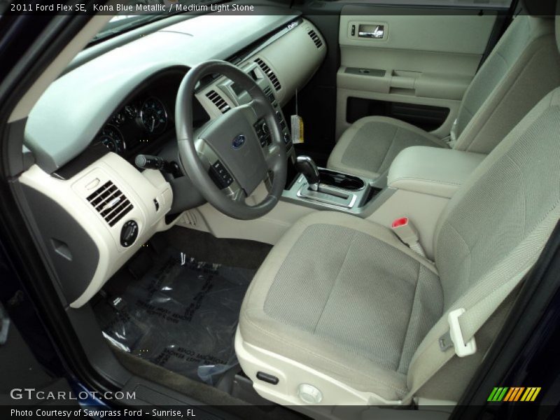 Kona Blue Metallic / Medium Light Stone 2011 Ford Flex SE