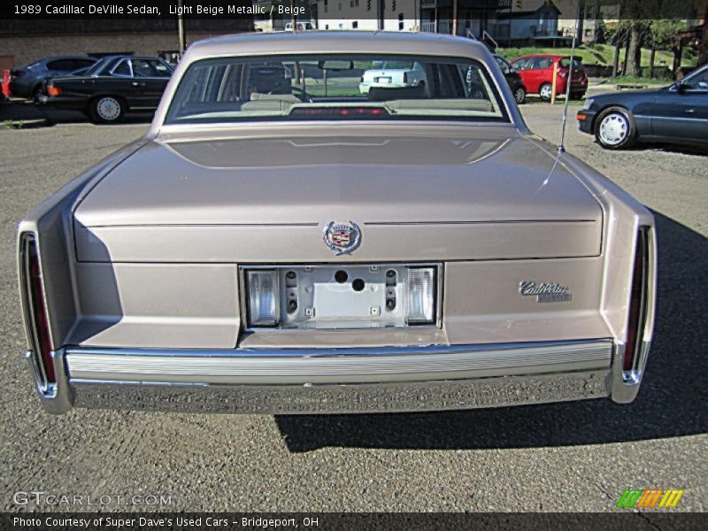 Light Beige Metallic / Beige 1989 Cadillac DeVille Sedan