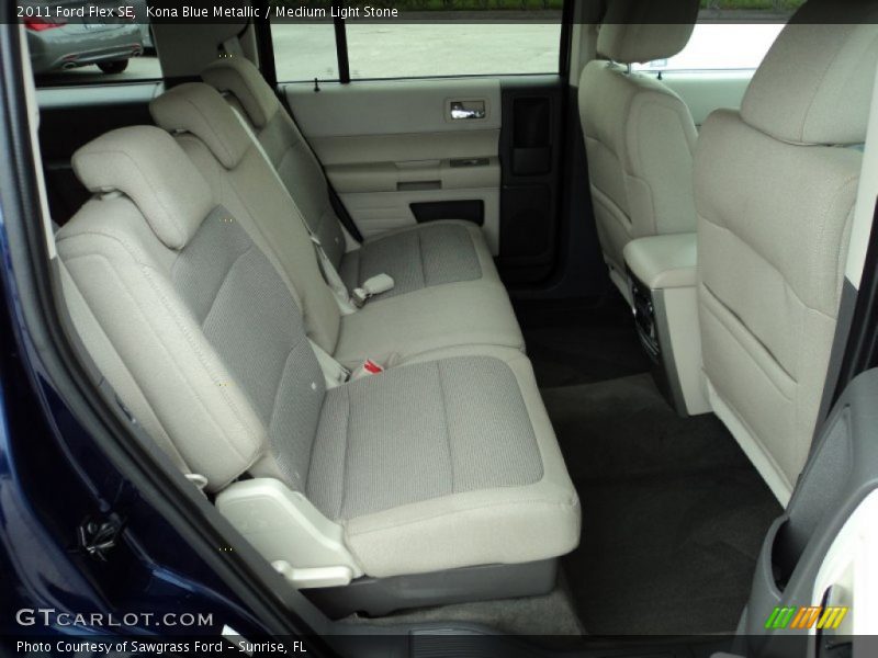 Kona Blue Metallic / Medium Light Stone 2011 Ford Flex SE