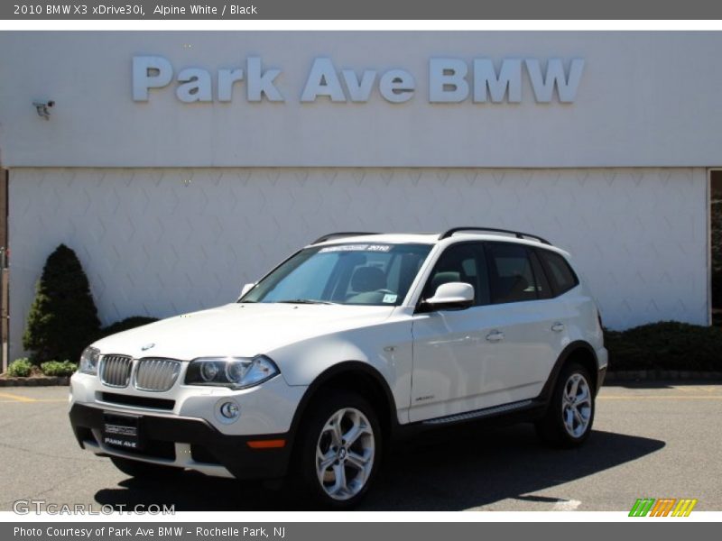 Alpine White / Black 2010 BMW X3 xDrive30i