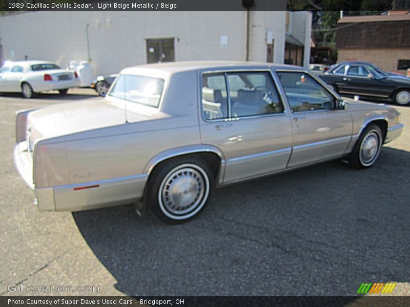 Light Beige Metallic / Beige 1989 Cadillac DeVille Sedan