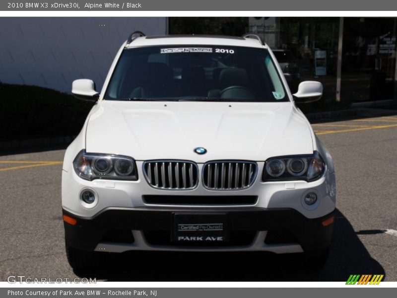 Alpine White / Black 2010 BMW X3 xDrive30i