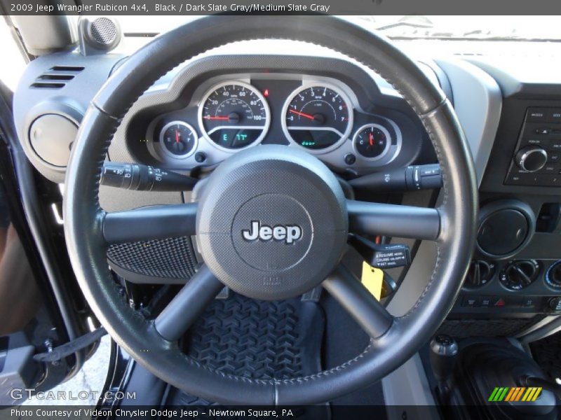 Black / Dark Slate Gray/Medium Slate Gray 2009 Jeep Wrangler Rubicon 4x4