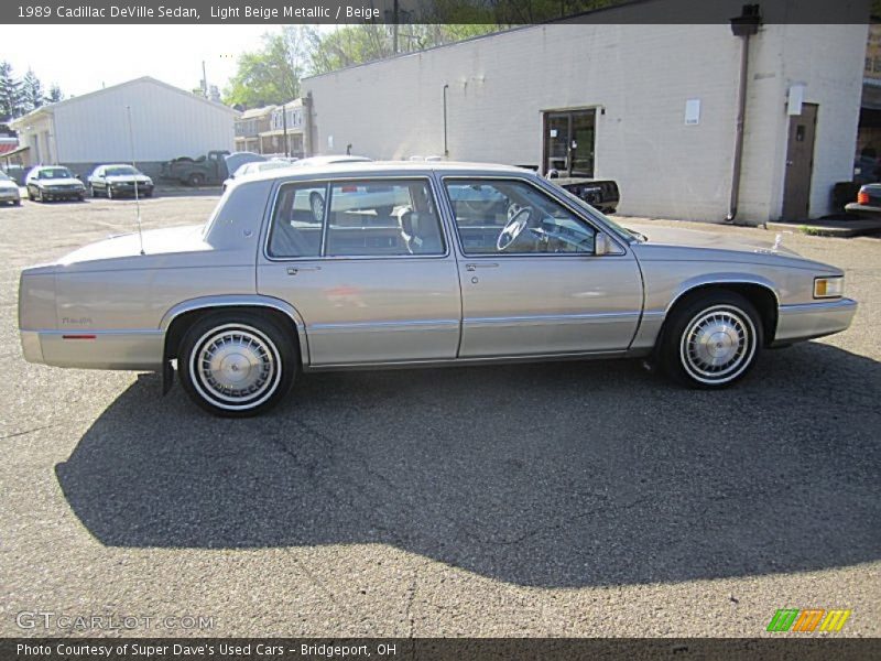 Light Beige Metallic / Beige 1989 Cadillac DeVille Sedan