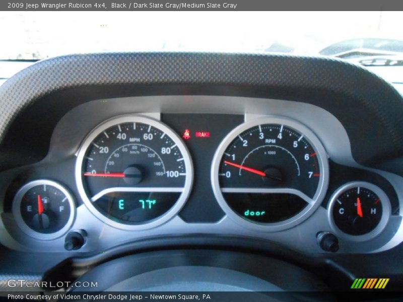 Black / Dark Slate Gray/Medium Slate Gray 2009 Jeep Wrangler Rubicon 4x4