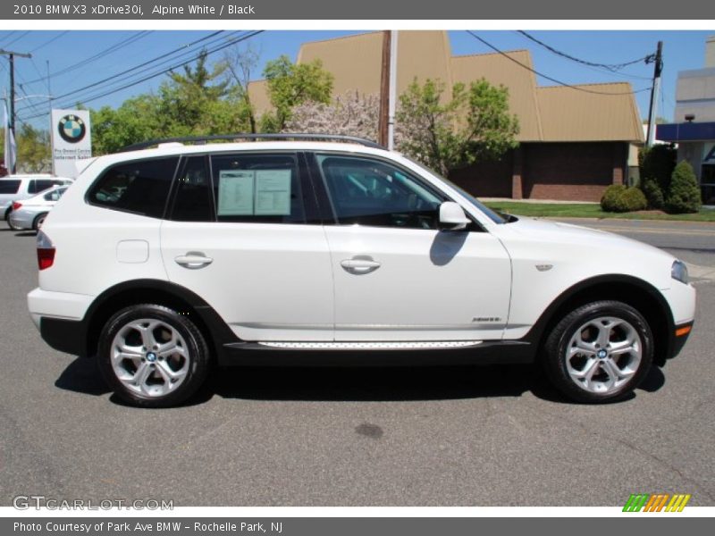 Alpine White / Black 2010 BMW X3 xDrive30i