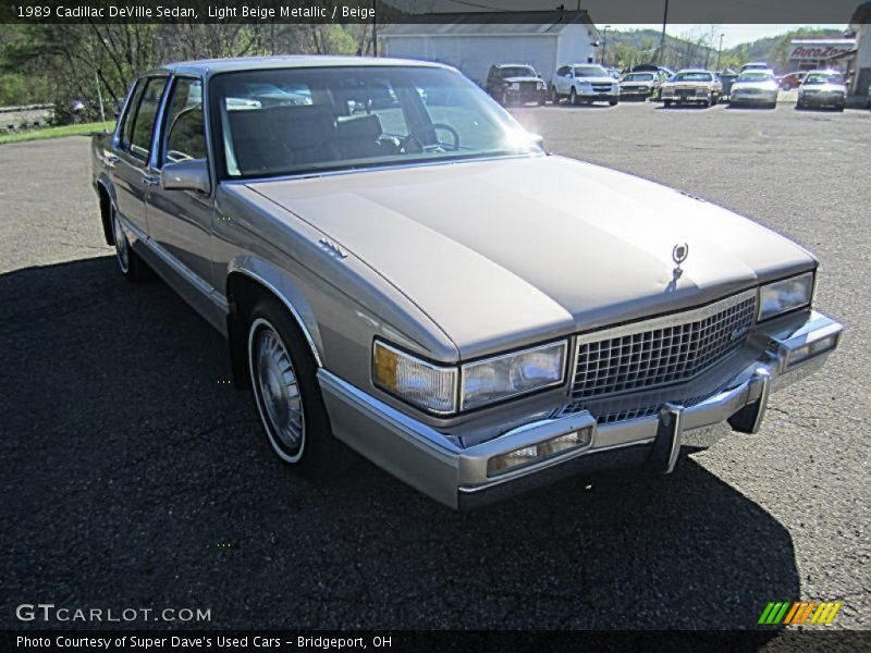 Light Beige Metallic / Beige 1989 Cadillac DeVille Sedan
