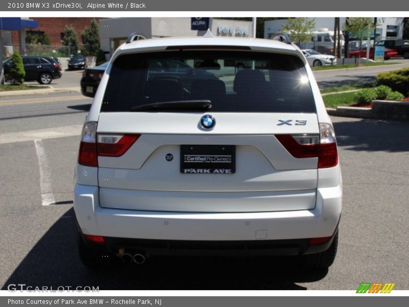 Alpine White / Black 2010 BMW X3 xDrive30i