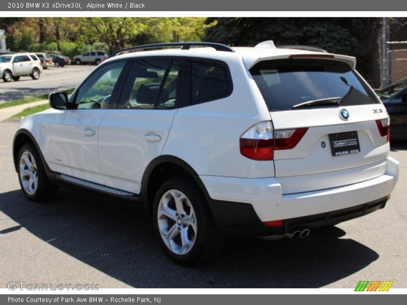 Alpine White / Black 2010 BMW X3 xDrive30i