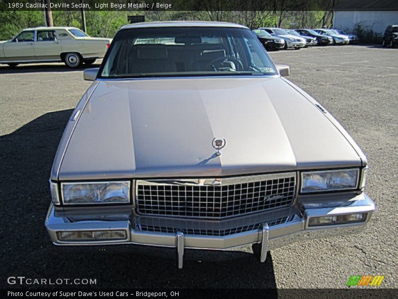 Light Beige Metallic / Beige 1989 Cadillac DeVille Sedan