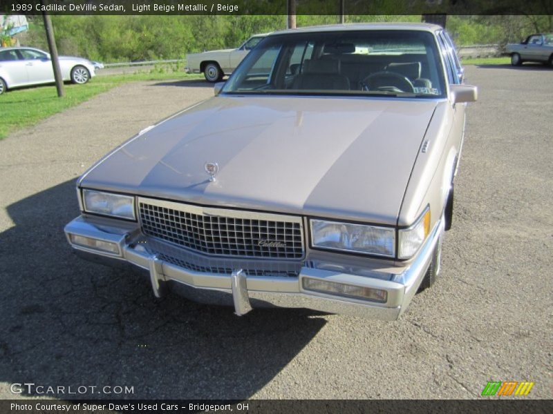 Light Beige Metallic / Beige 1989 Cadillac DeVille Sedan