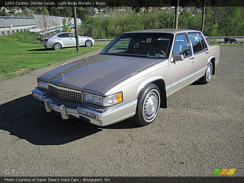 Light Beige Metallic / Beige 1989 Cadillac DeVille Sedan