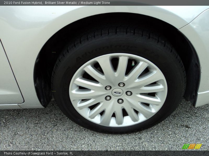 Brilliant Silver Metallic / Medium Light Stone 2010 Ford Fusion Hybrid